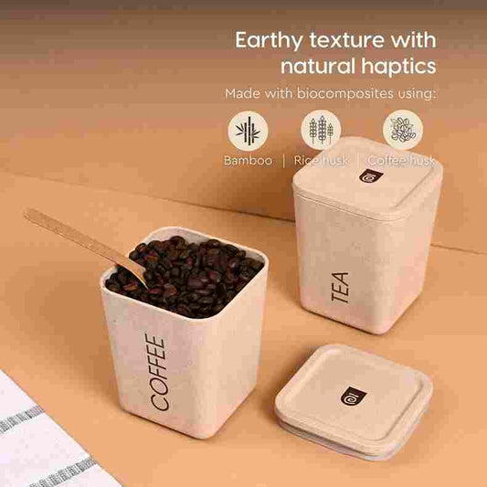 3 Pcs Tea Coffee Sugar Canisters