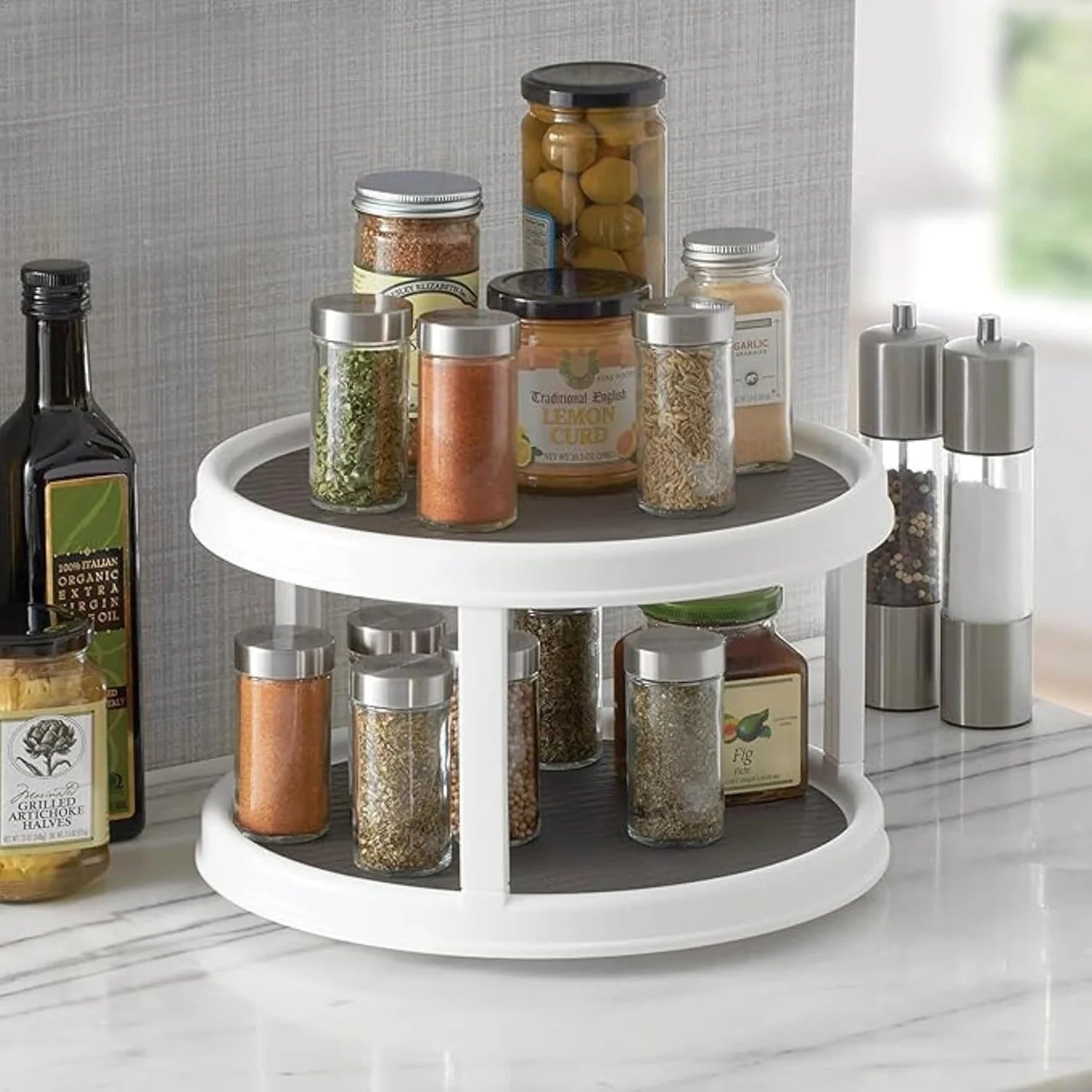 Double Layer Rotating Tray
