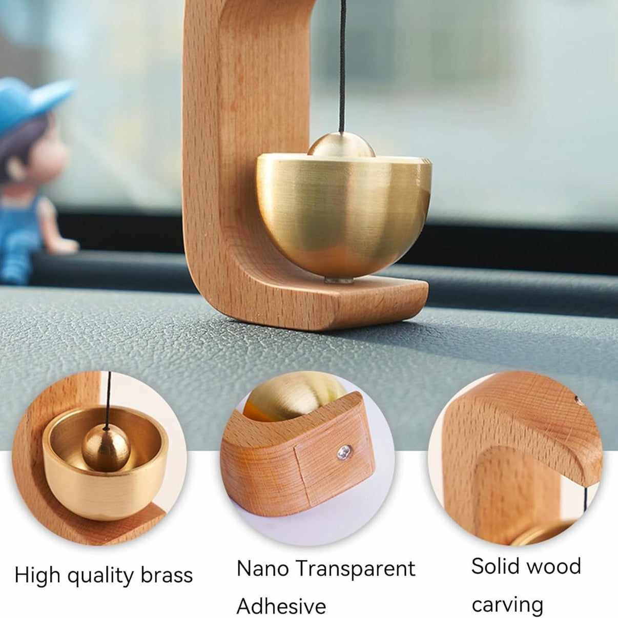 Wooden Magnetic Shopkeeper Bell