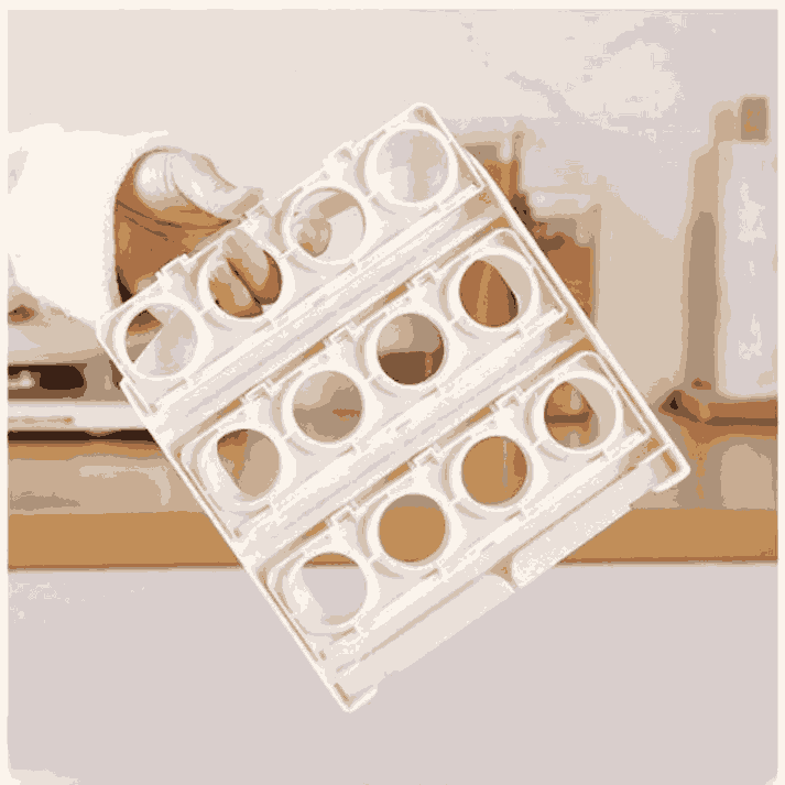 Foldable 3-Layer Egg Holder Tray(24-Grid)
