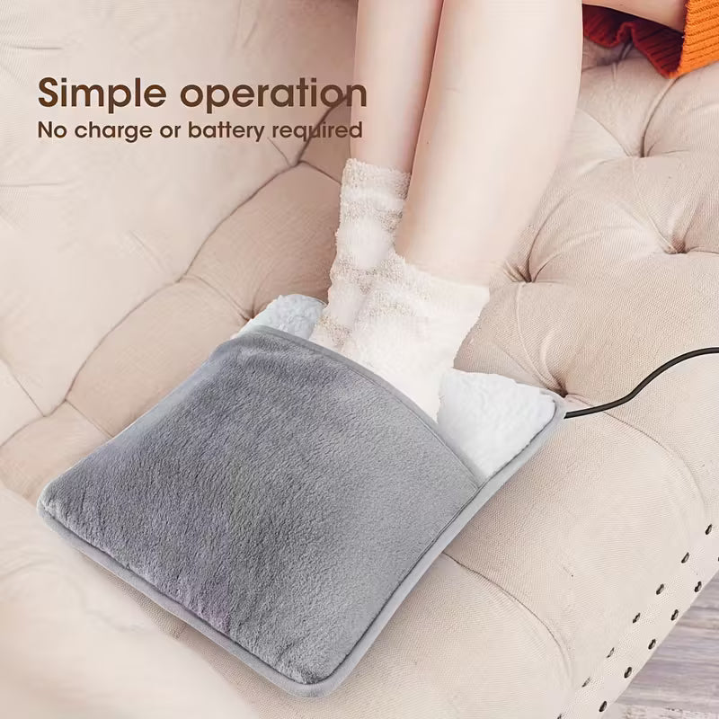 Electric Heated Foot Warmer & Massager Pain Relief Heat Therapy Pad for Home & Office(Multi)