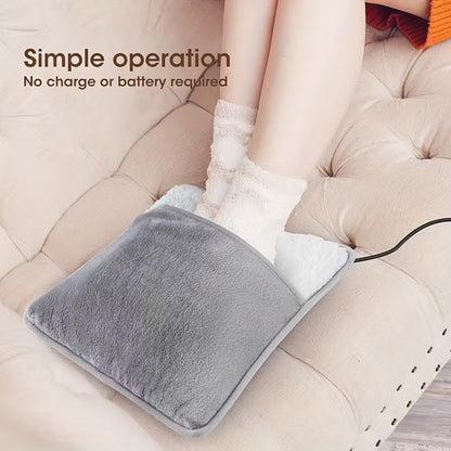 Electric Heated Foot Warmer & Massager Pain Relief Heat Therapy Pad for Home & Office(Multi)