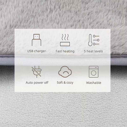 Electric Heated Foot Warmer & Massager Pain Relief Heat Therapy Pad for Home & Office(Multi)