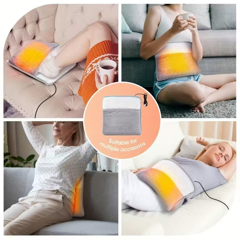 Electric Heated Foot Warmer & Massager Pain Relief Heat Therapy Pad for Home & Office(Multi)