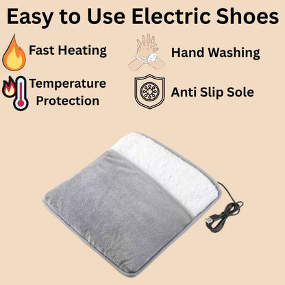 Electric Heated Foot Warmer & Massager Pain Relief Heat Therapy Pad for Home & Office(Multi)