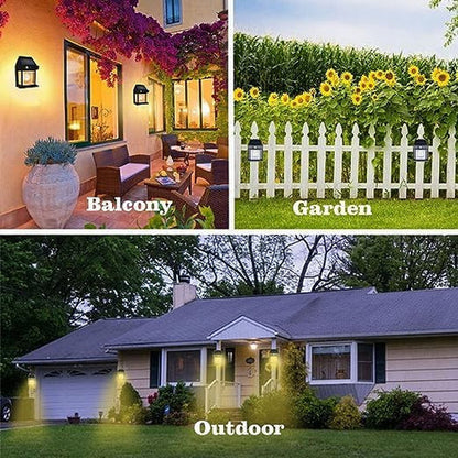 Solar Motion Sensor LED Wall Light – Waterproof Outdoor Sconce