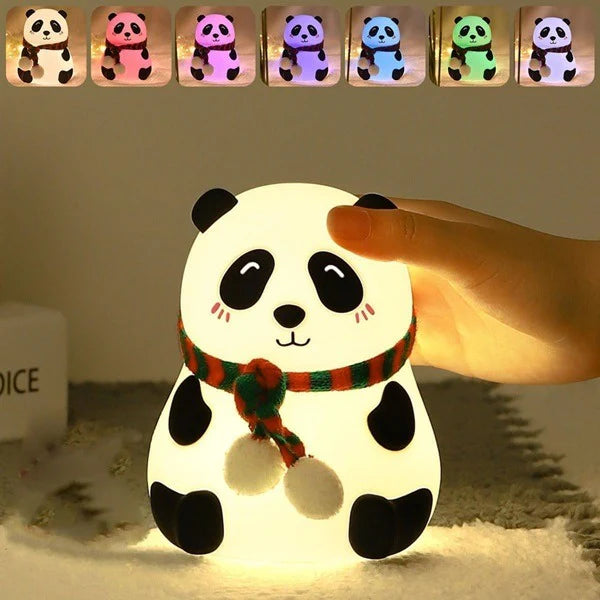 Panda Silicone Night Light (7-Color Changing)