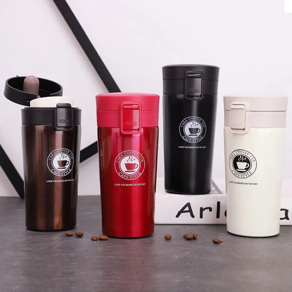 380ml Stainless Steel Vacuum Insulated Travel Coffee Mug**