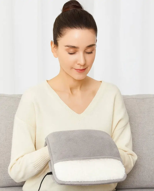 Electric Heated Foot Warmer & Massager Pain Relief Heat Therapy Pad for Home & Office(Multi)