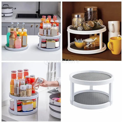 Double Layer Rotating Tray