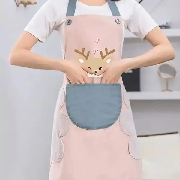 Square Print Cooking Apron