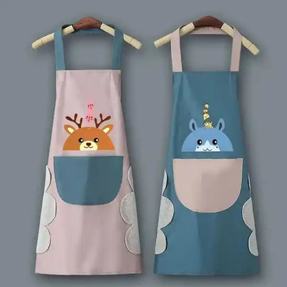 Square Print Cooking Apron
