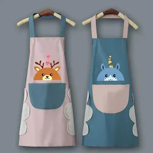 Square Print Cooking Apron