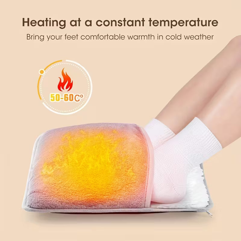 Electric Heated Foot Warmer & Massager Pain Relief Heat Therapy Pad for Home & Office(Multi)